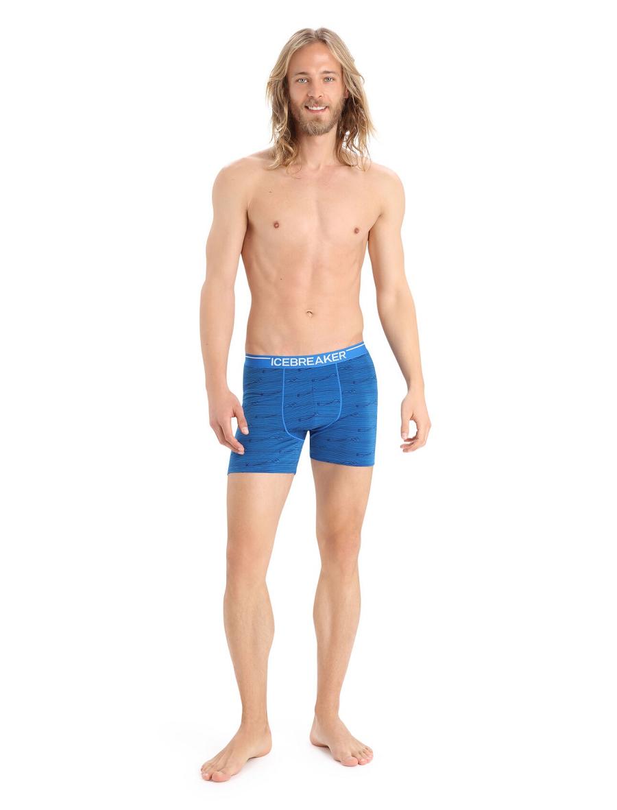 Icebreaker Merino Anatomica Boxers Miesten Alusvaatteet Laivastonsininen | FI 1310YXFU